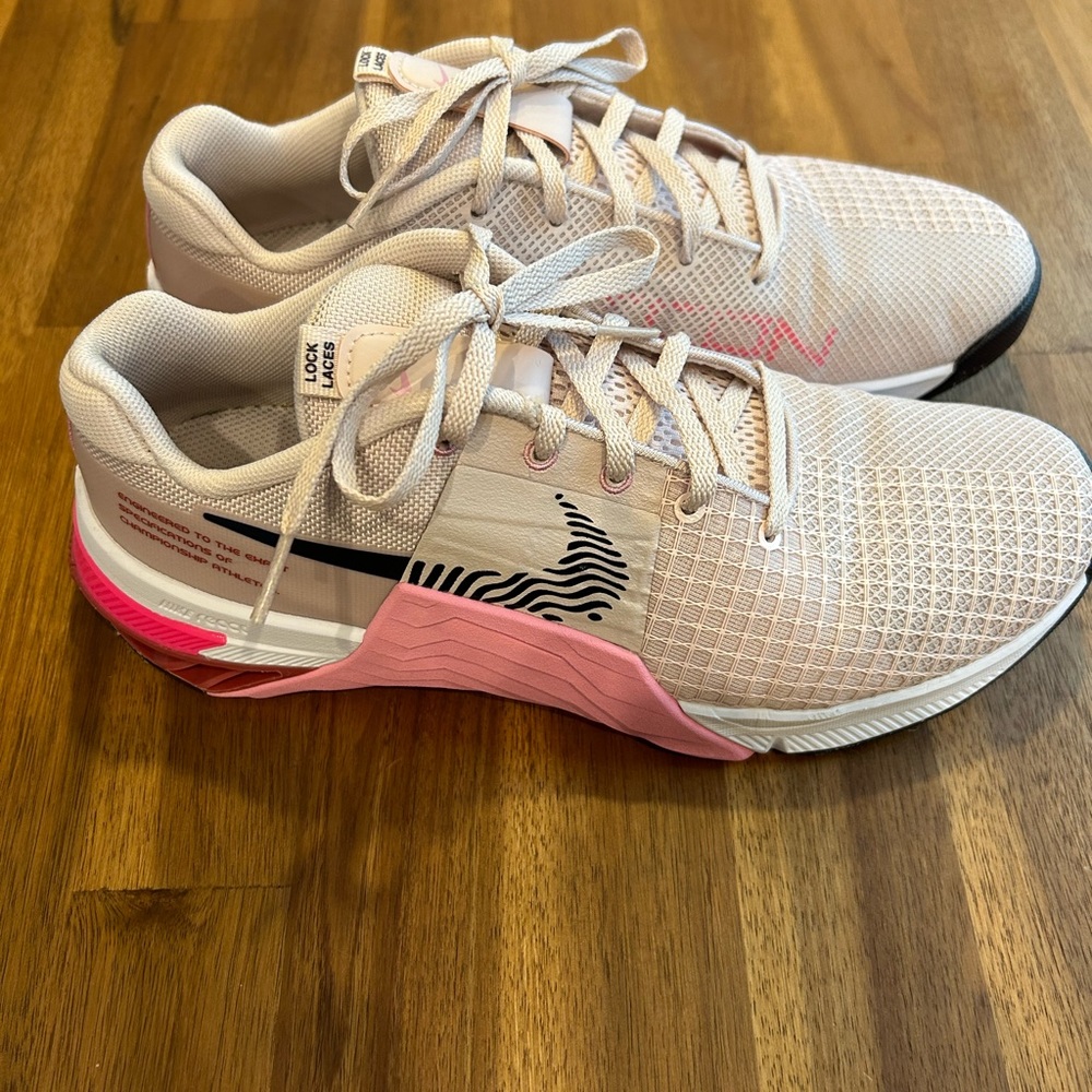 Nike “Barely Rose/White” (Pink) Metcon 8 Training Sneakers